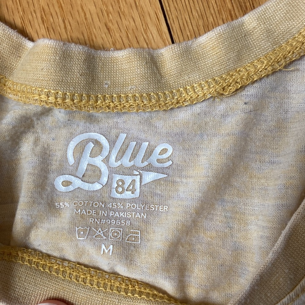 Blue 84 distressed slub tank M - Picture 2 of 3